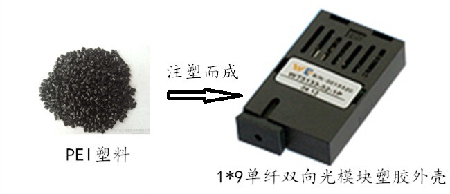 根據客戶要求可定製PEI注塑成型光模塊塑膠外殼