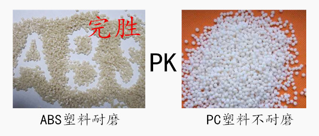 我們隻做鼠標使用塑料和市場使用的塑料進行對比